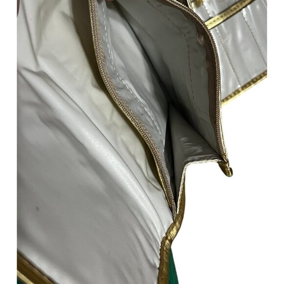 Metallic Gold Travel Make Up Case Pouch 17" x 9" - Picture 6 of 6